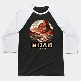 Vintage Moab Desert Canyon Baseball T-Shirt